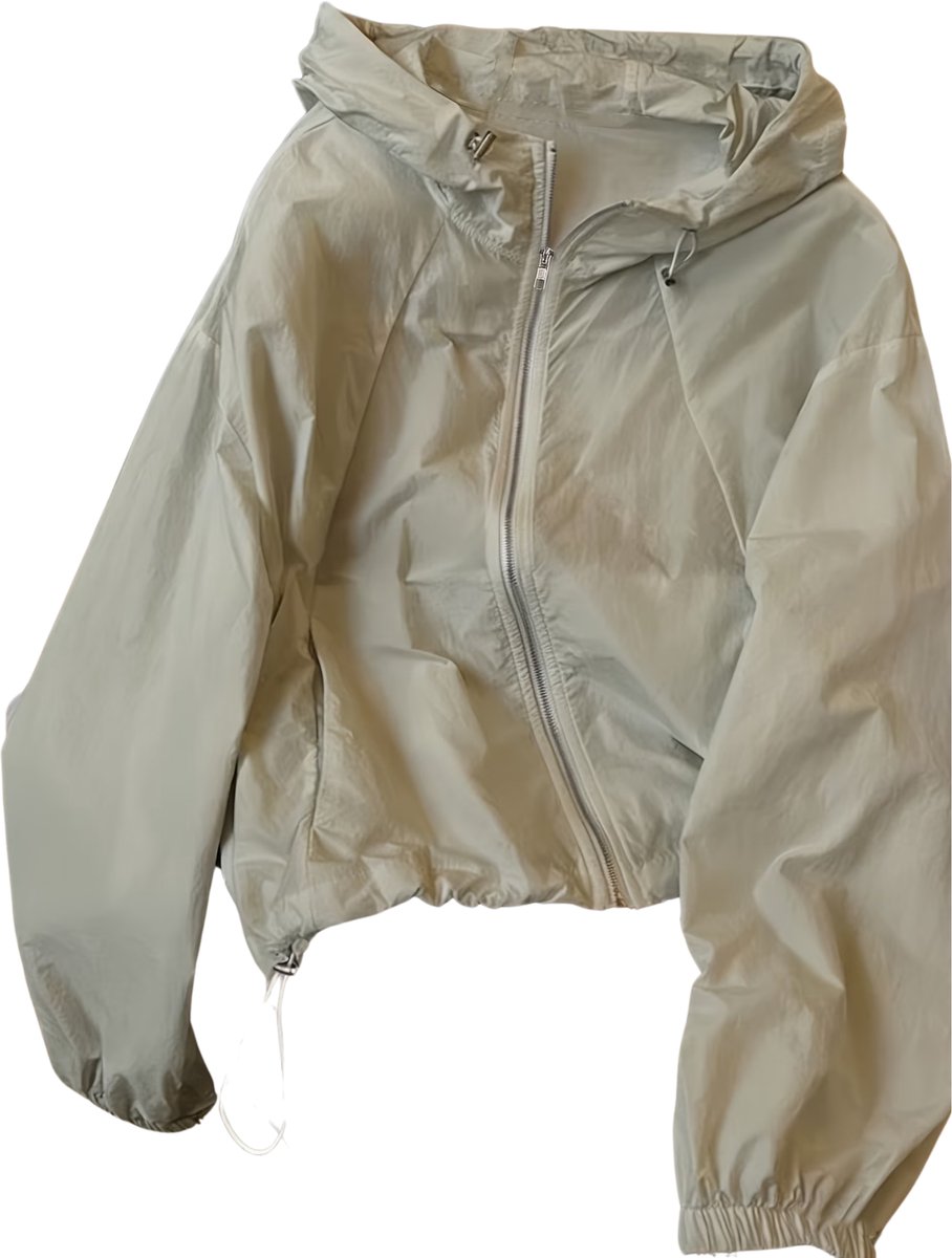 Currero Zomerjas Dames Tussenjas Zomerjack Volwassenen Windjack Windbreaker Outdoor Creme