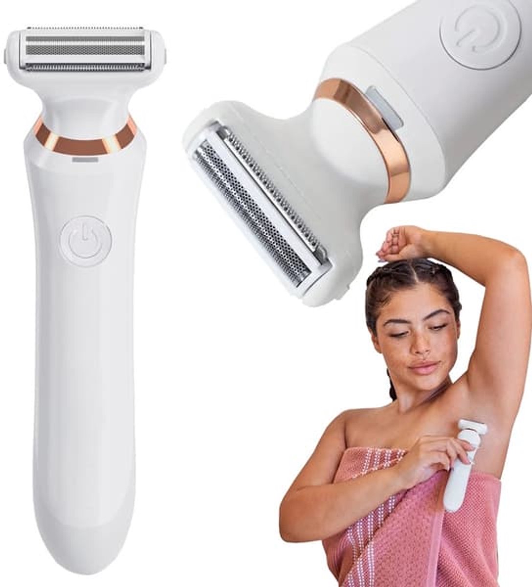 Damesscheerapparaat - Nat en droog scheerapparaat Geschikt voor USB-oplaadfunctie