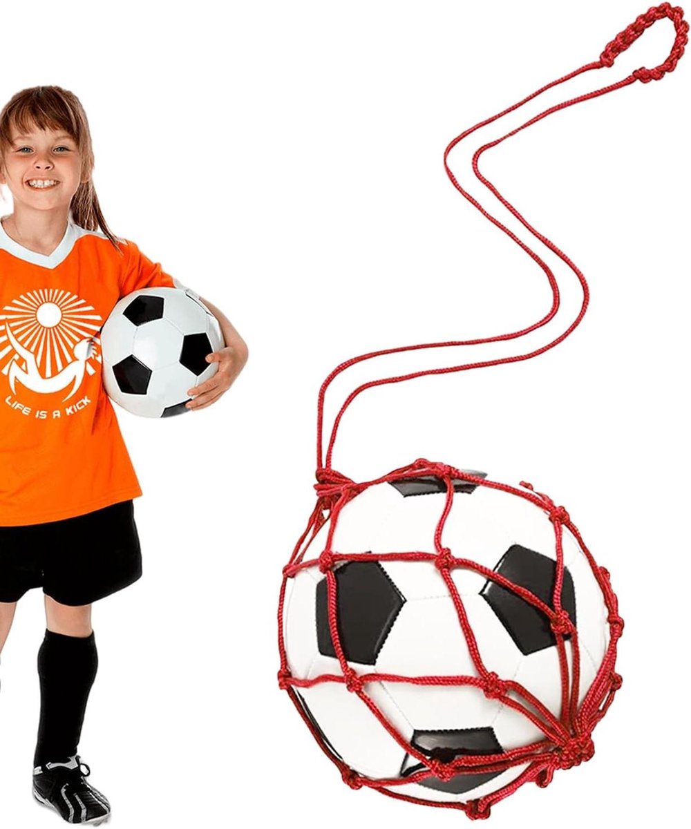 Mesh Bal Tas - Voetbal Draagtas - Sportuitrusting Organiseren - Duurzaam Nylon Materiaal - 12.2 x 11.8 x 2.3 cm