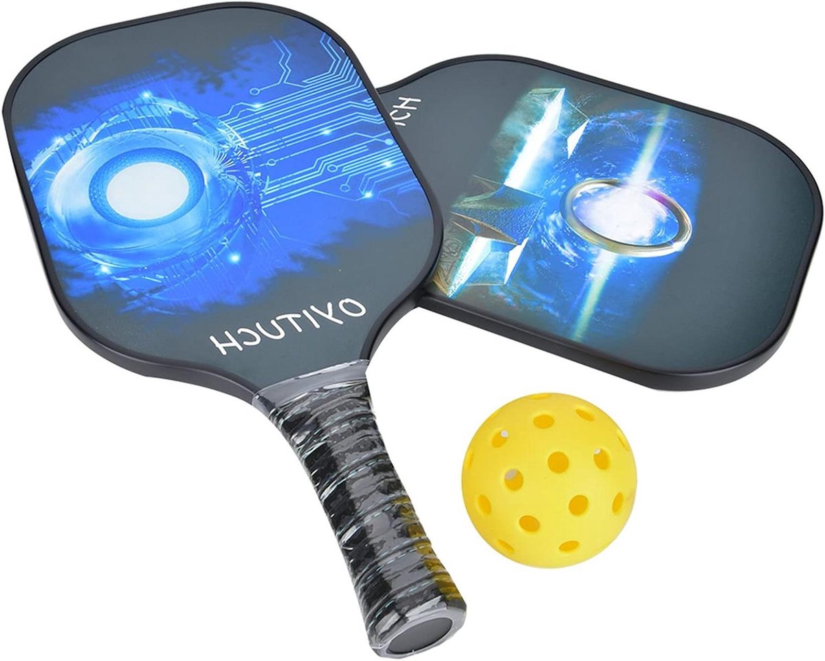 Pickleball Racket Set - Outdoor Sport - Sport Spelen - Lichtgewicht Koolstofvezel - 41 x 25 x 7 cm