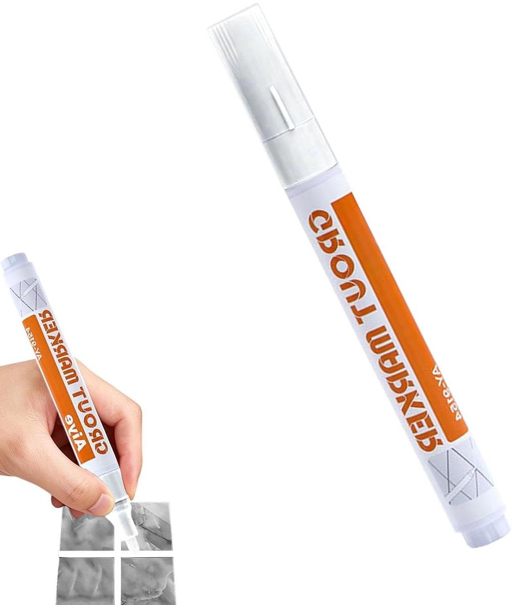 Voegen Reparatiepen - Tegel Herstel - Ruimtes Opknappen - Waterdichte Sneldrogende Formule - 14 cm Lengte - Wit