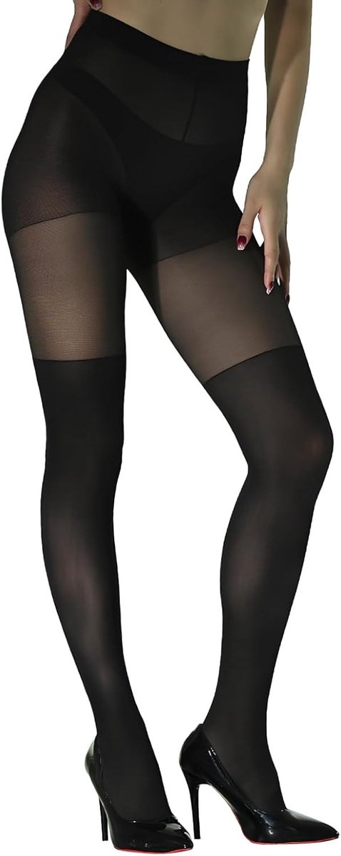 Overknee Look Panty, Sexy Leggings voor Vrouwen, Semi-Transparante Tights voor Comfort en Stijl