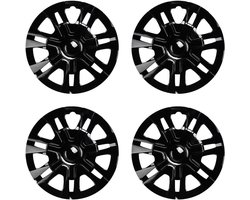 Wielkap Set - Velg Covers - Auto Beschermen - Universele Pasvorm - 12 Inch - Zwart