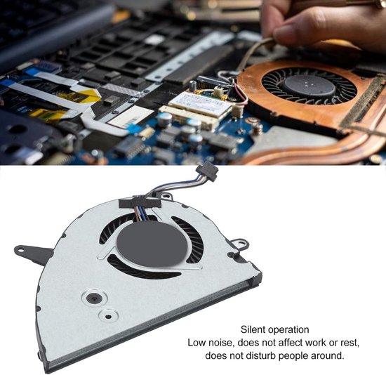 Vervangende CPU Koelventilator voor Laptop, Compatibel met Diverse Modellen, Stille en Efficiënte Koeling — afbeelding 3
