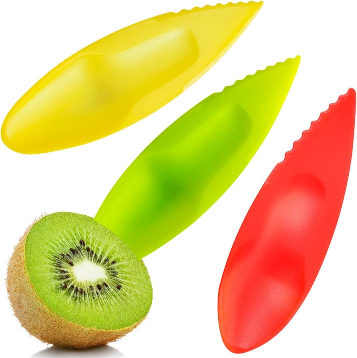 15-delige Kiwi Lepel Schiller en Snijder, Stevig en Lichtgewicht, Ideaal voor Keuken en Fruitbereiding, Eenvoudig Schoon te Maken, Geschikt voor Diverse Fruitsoorten