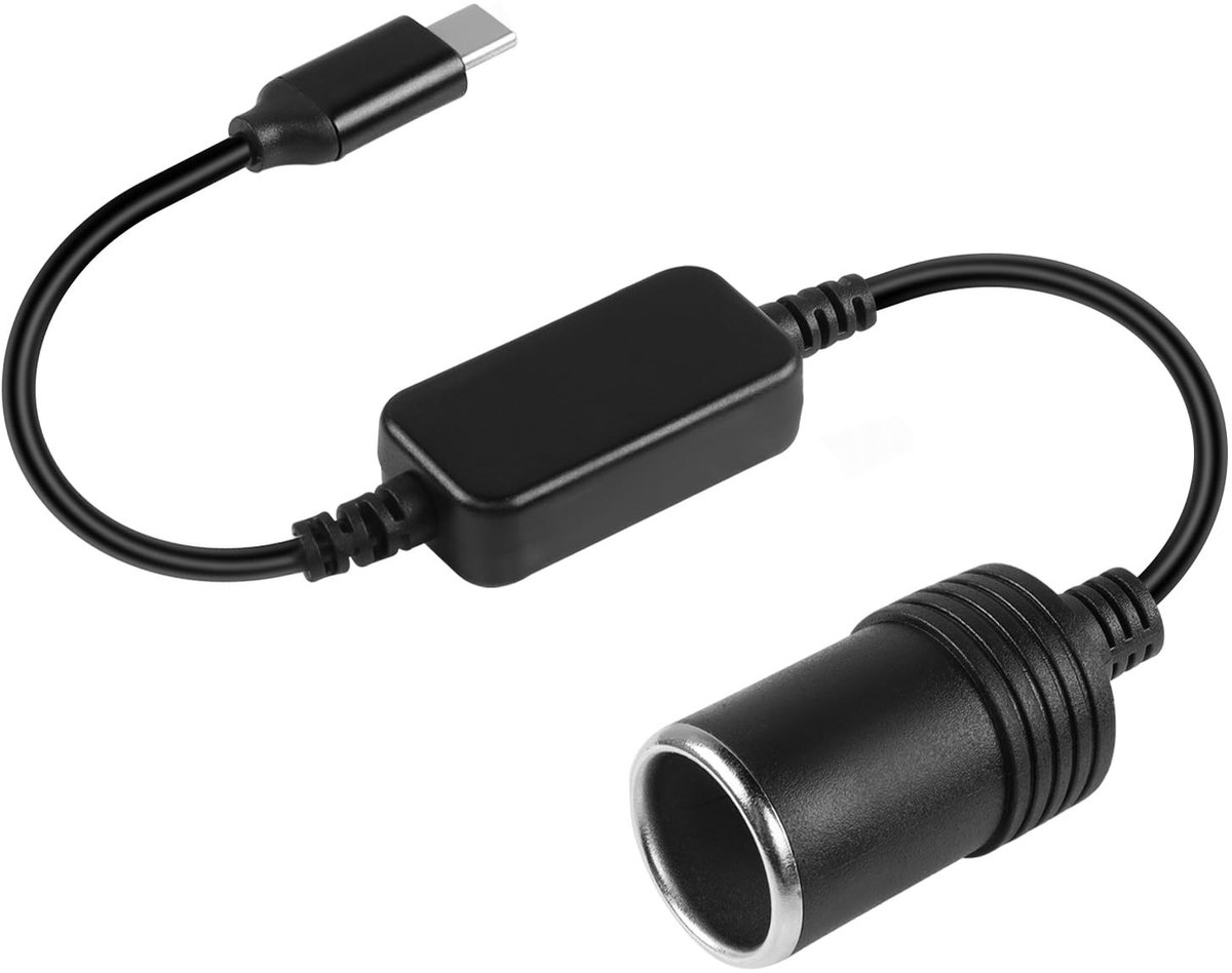 Omgoods - USB C naar Sigarettenaansteker Adapter Kabel