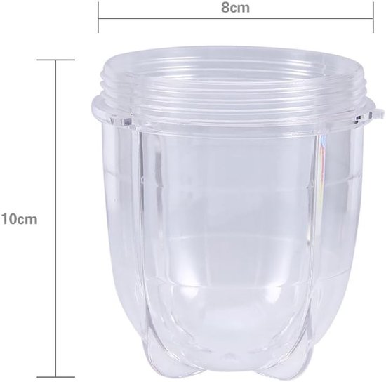 Korte en Lange Plastic Bekers voor Sapextractor, Vervangende Onderdelen voor Juicer en Mokken — afbeelding 4