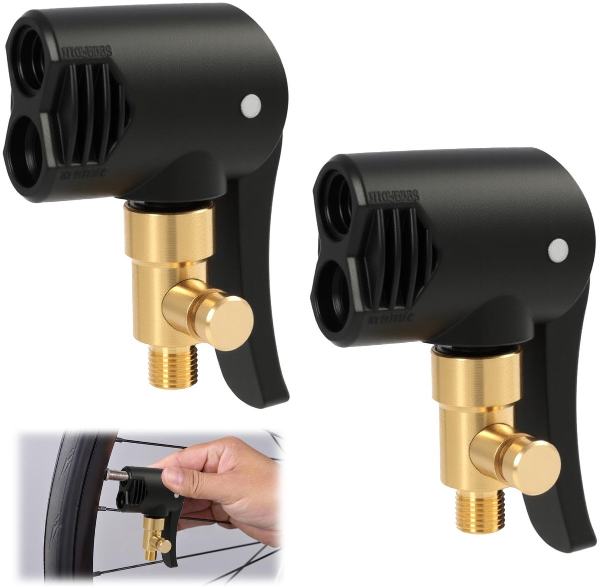 Omgoods - Set van 2 Autoventieladapters voor Pomp en Compressor