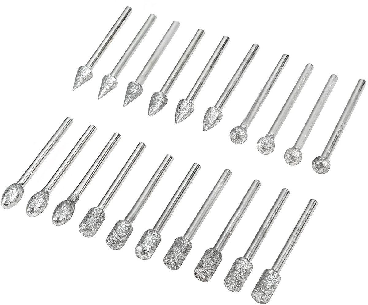 Omgoods - 20 Stuks Diamant Slijpgereedschap Set voor Rotary Tools