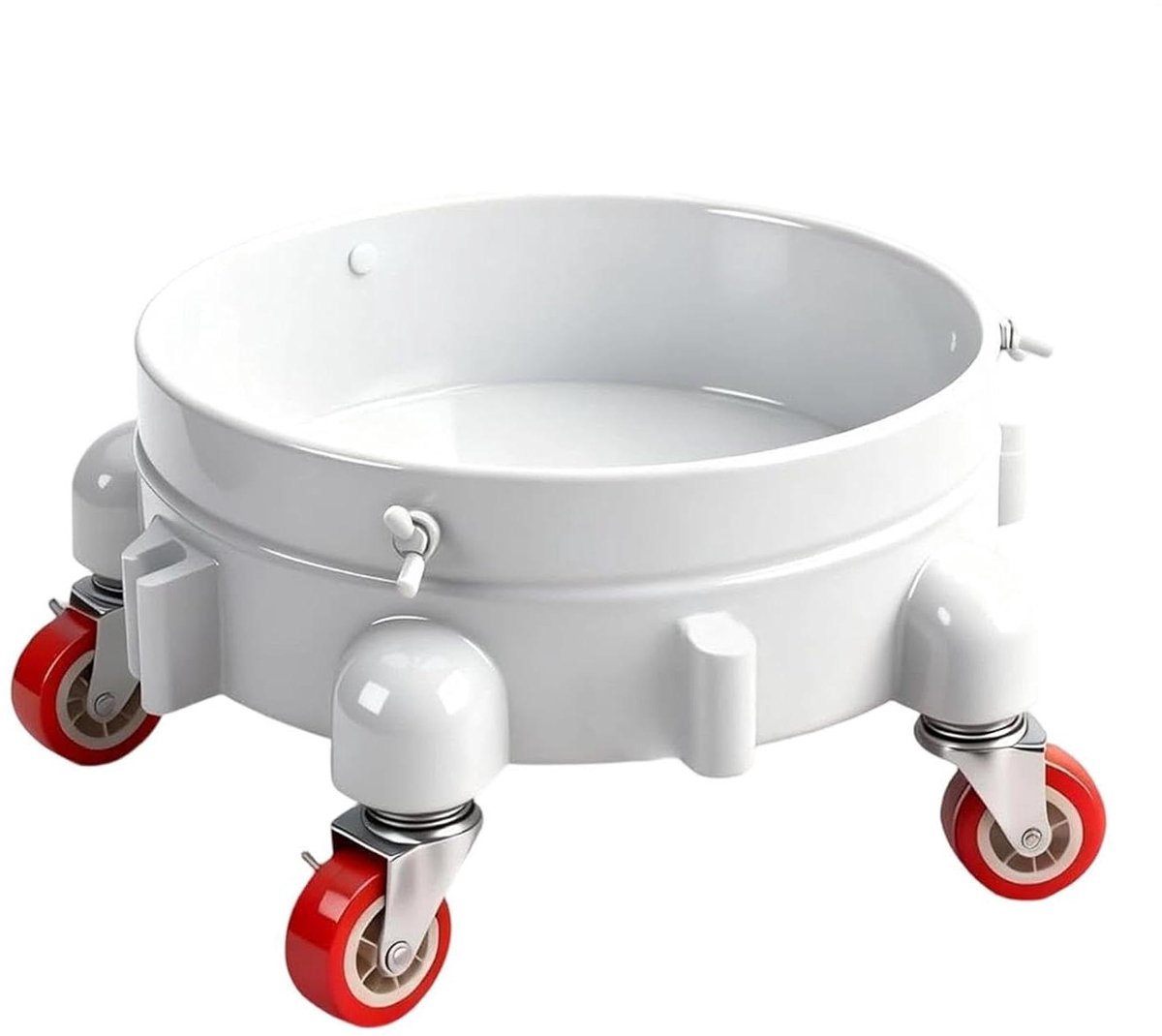 Emmer Trolley - Rolkar Basis - Materiaal Verplaatsen - 360 Graden Draaibaar - 28 cm Binnendiameter - Zwart