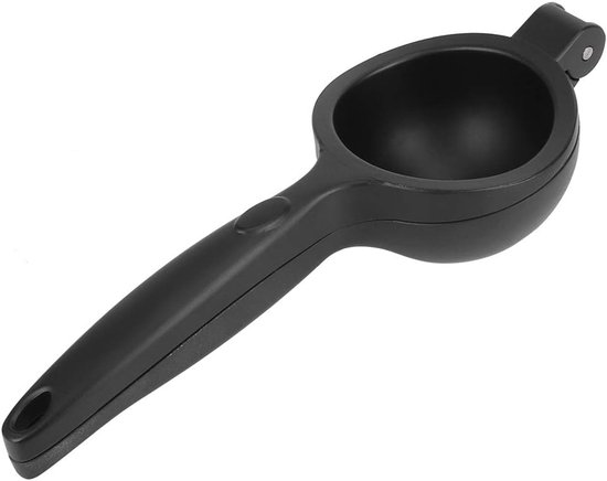 Handmatige Citroenpers - Fruitpers Keuken - Verse Sap Maken - Zware Zinklegering - 24 cm Lengte - Zwart — afbeelding 3