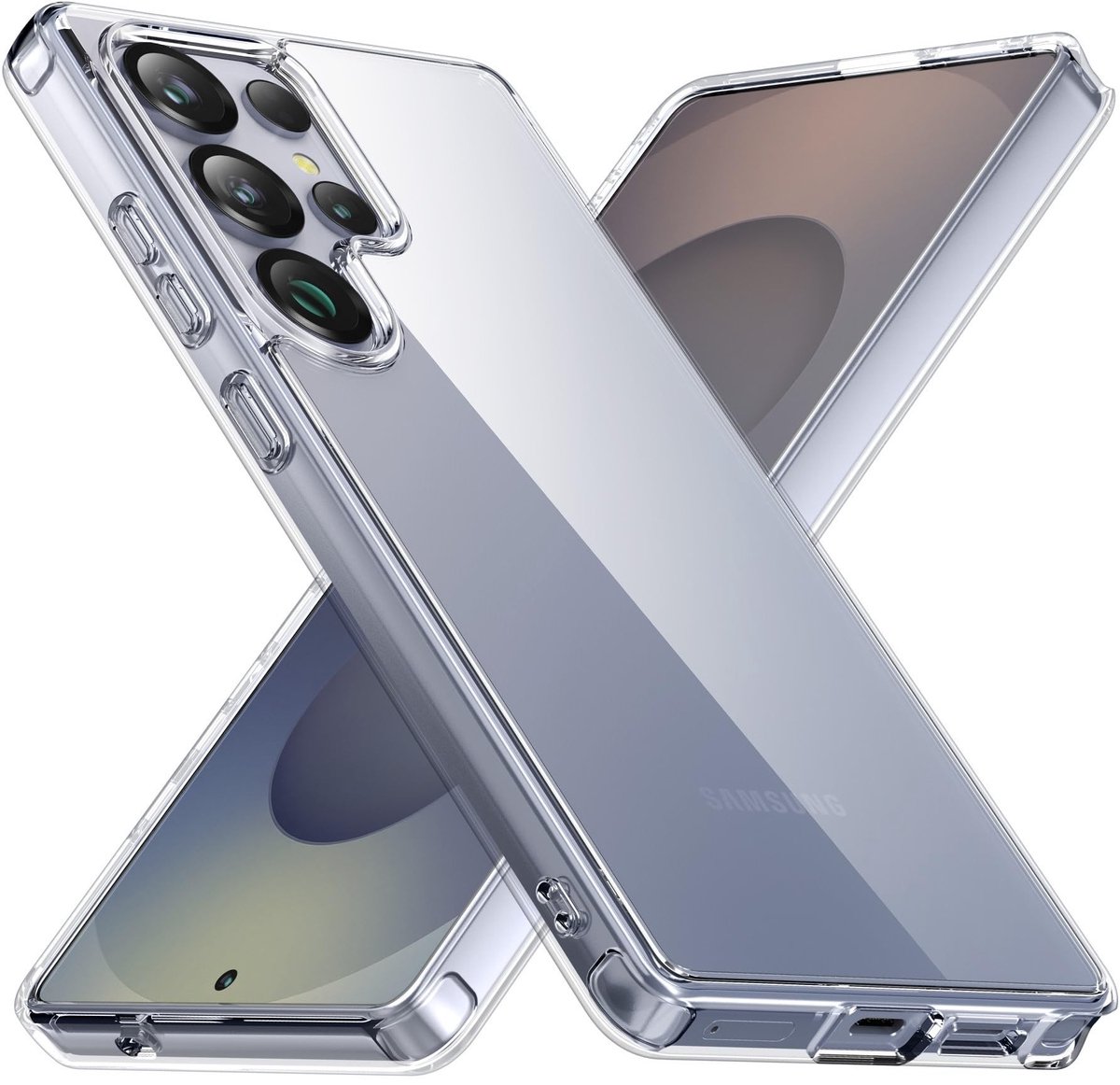 Omgoods - Transparante Beschermcase voor Smartphones met TPU Bumper