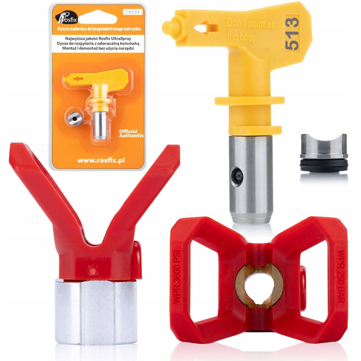 Rosfix Spuitmond Set Model 513 - Precisie Spuitmond met Beschermkap en Afdichting