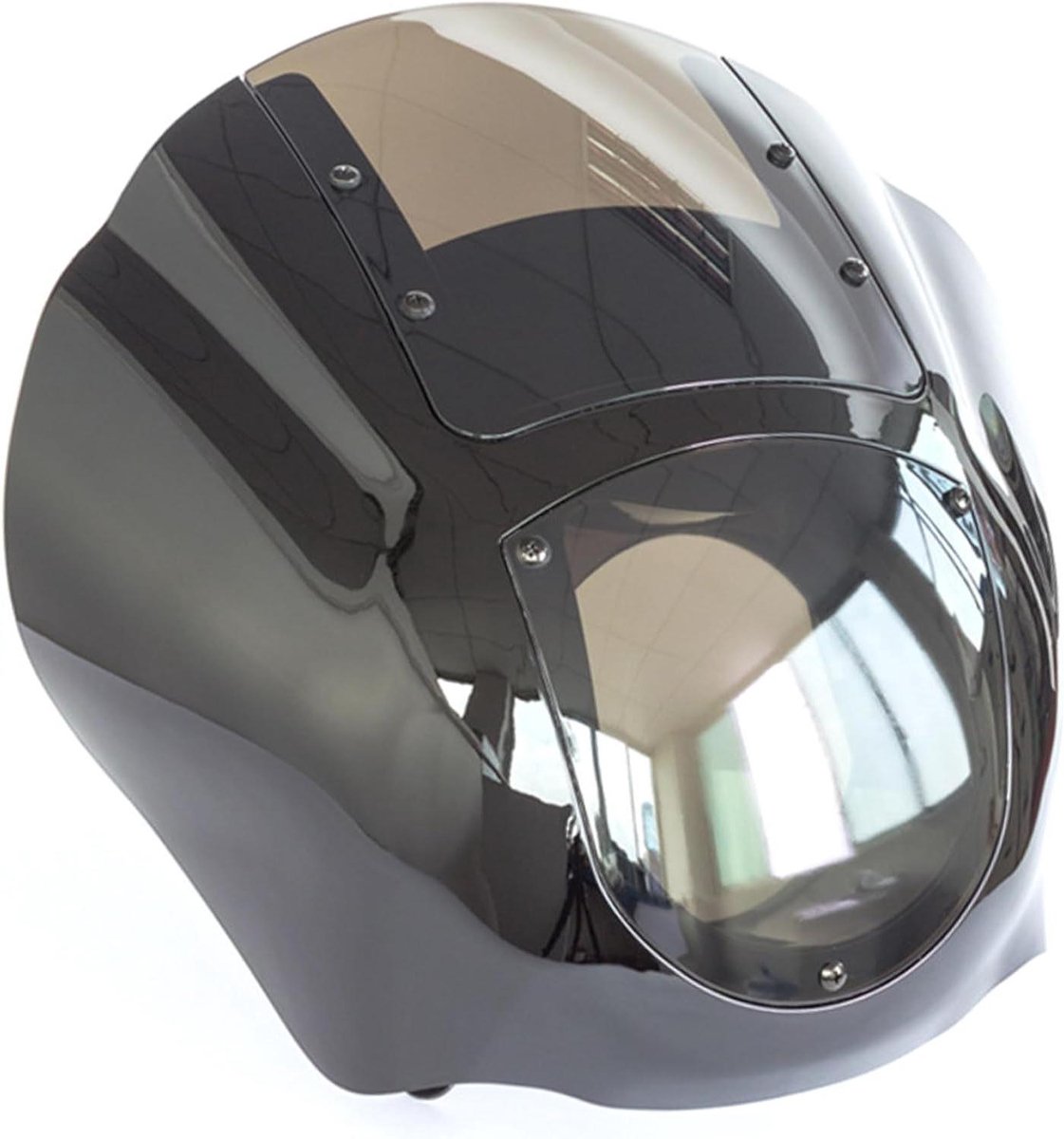 Motor Koplamp Cover - Kuipruit - Motor Bescherming - Afneembaar Ontwerp - 140mm Opening - Glans Zwart
