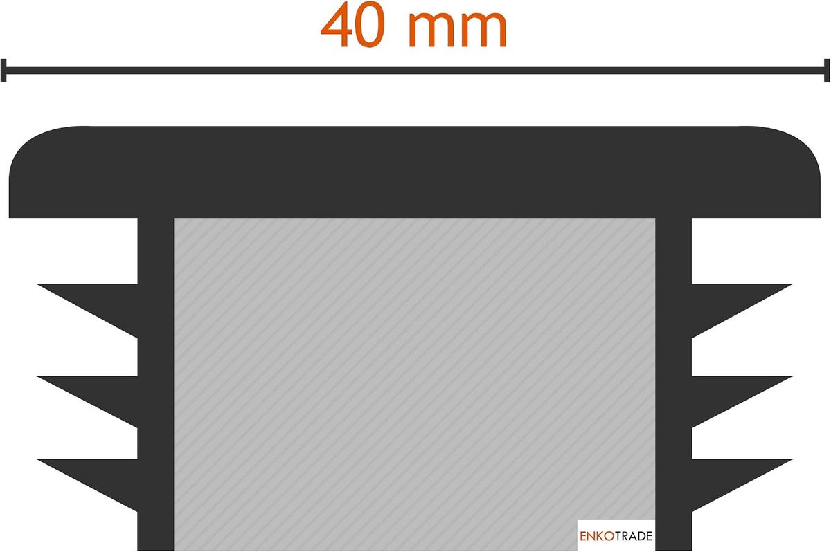 Lamella Plugs - Dopjes Vierkant - Meubels Beschermen - Hoge Kwaliteit Plastic - 40x40 mm 21 Stuks - Wit