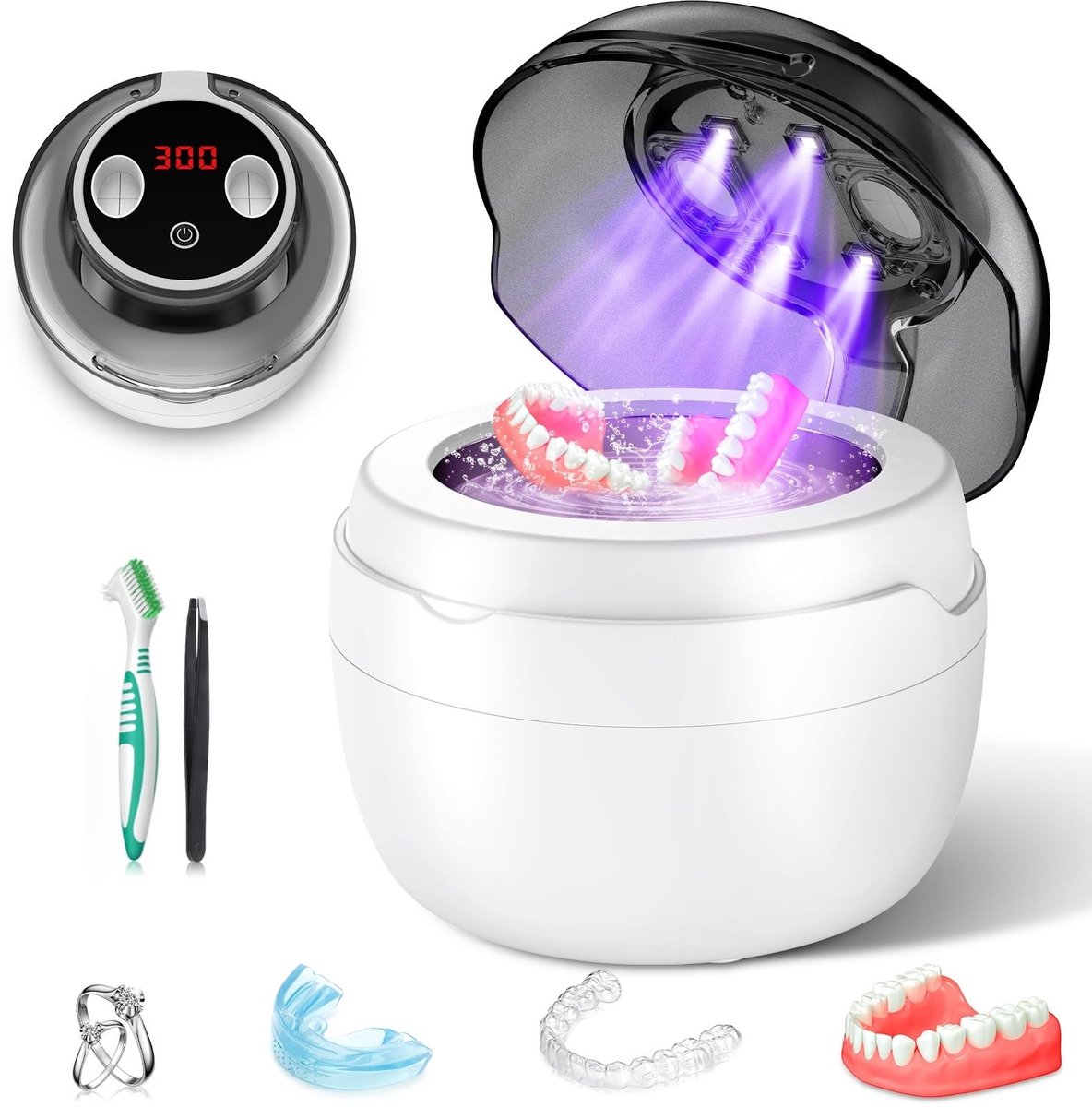 Omgoods - Ultrasoon Reinigingsapparaat met UV-functie voor Tandheelkundige en Sieraden