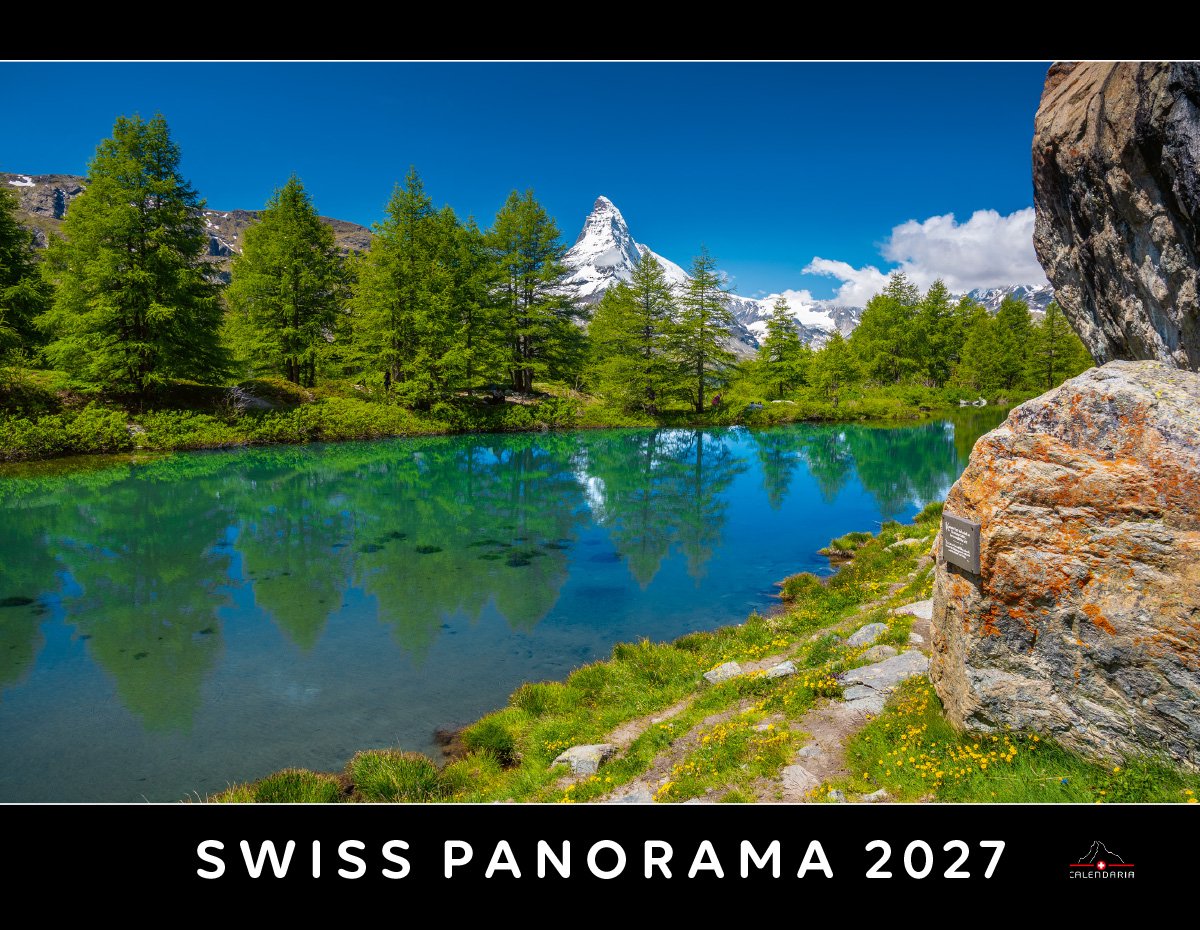 Calendaria - Wandkalender - Swiss Panorama 2027- Zwitserland - Kalender - Formaat: 40 x 31 cm