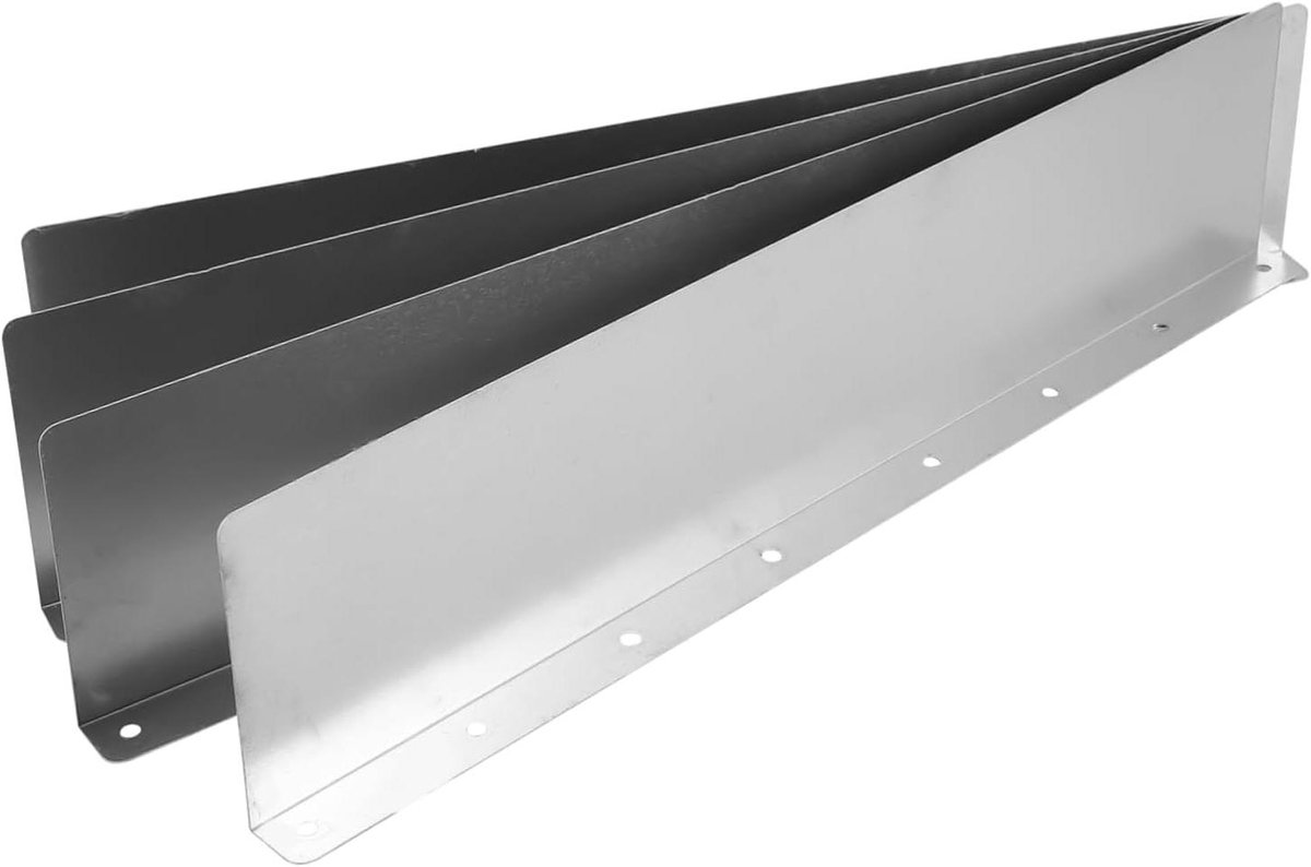 Dakgoot Spatscherm - Regenafleider Goot - Huis Beschermen - Eenvoudige Installatie - 40 cm - Grijs