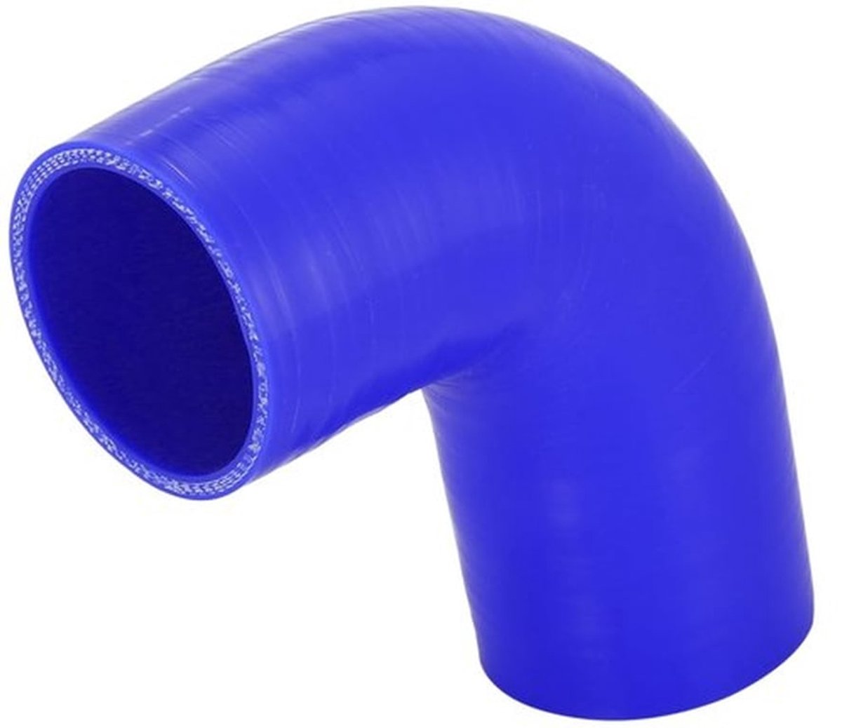 Siliconen Slang 90 Graden Elleboog - Reserveonderdeel - Universeel - Blauw - Binnendiameter 57 mm - Duurzaam Materiaal - Koelslang