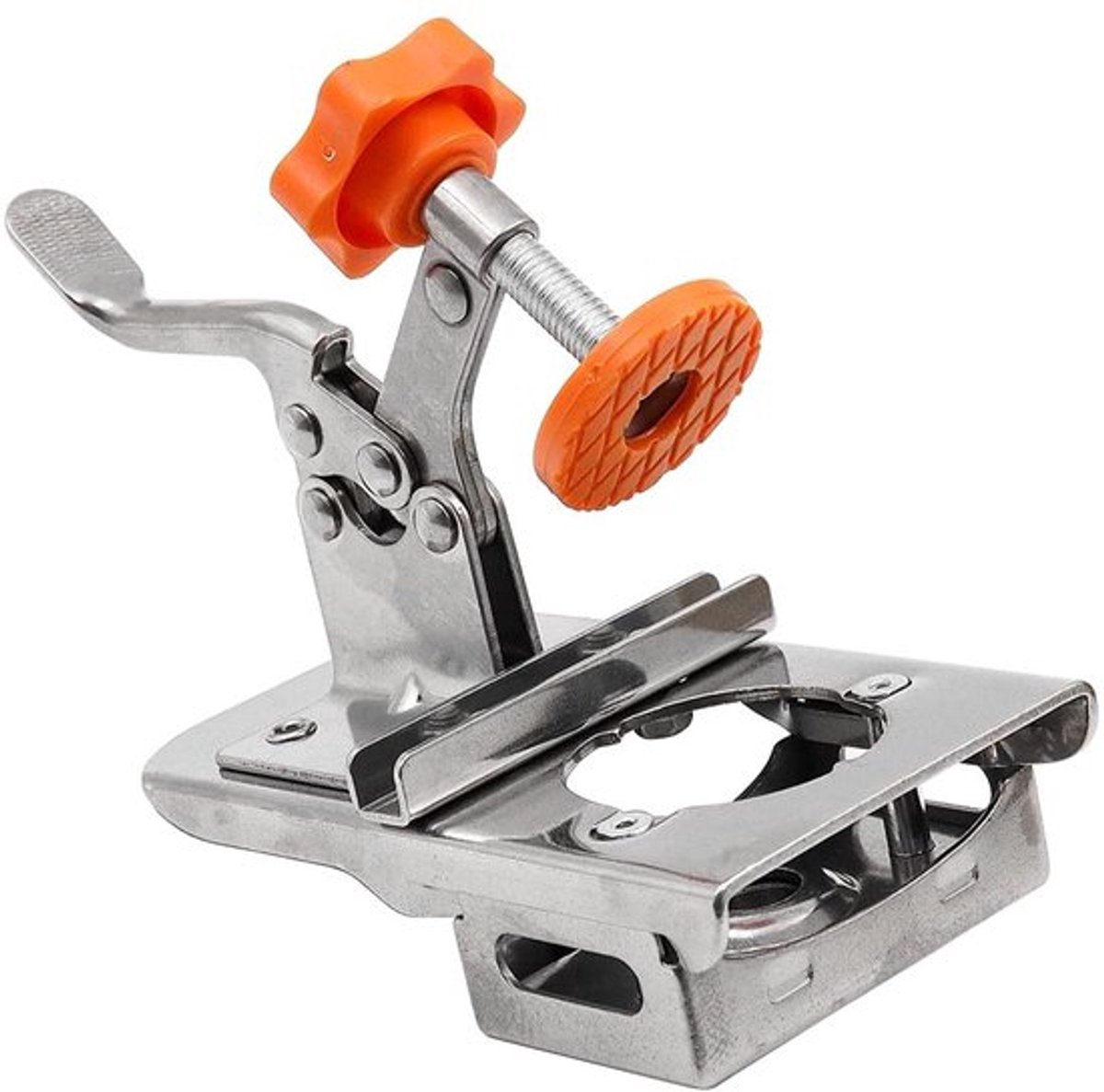 Scharnier Jig Kit Roestvrij Staal 35mm - Verstelbare Marges 3-7mm - Boormal voor Scharniergaten - Geschikt voor Kastdeuren - Houtbewerkingsgereedschap - Compleet met Boor en Sleutels