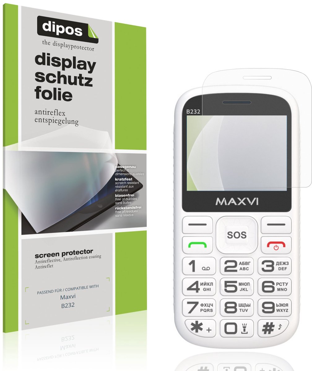 dipos – 4x Matte Beschermfolie geschikt voor Maxvi B232 | Krasbestendige & antireflecterende Screenprotector Ultra-Thin