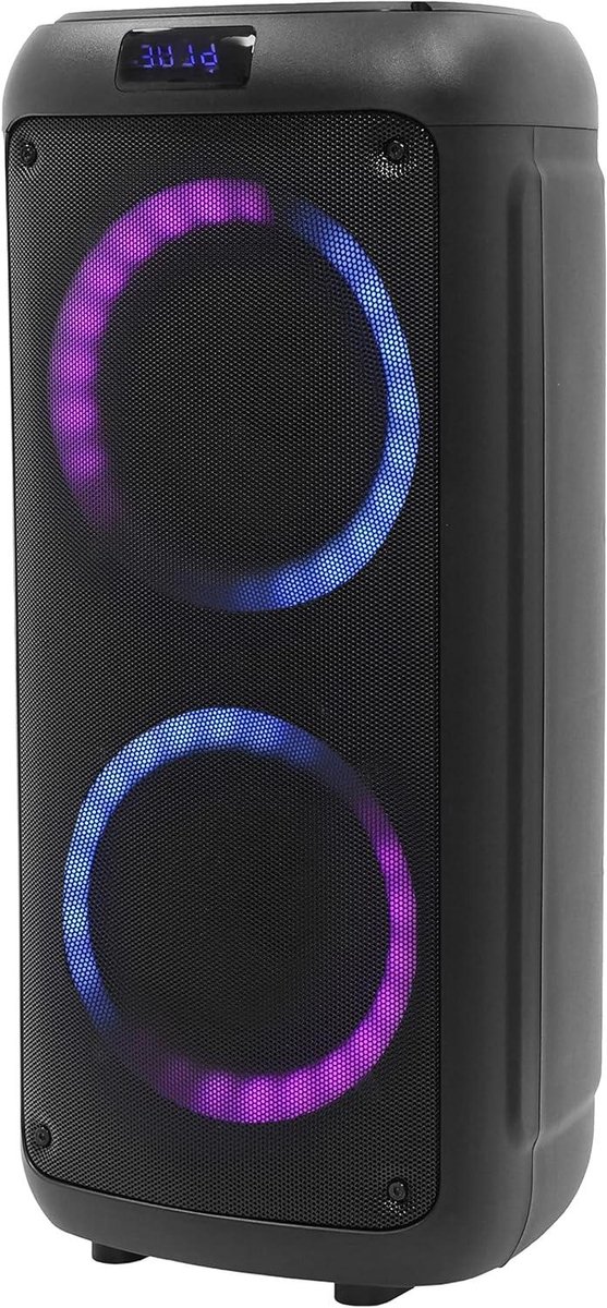 Draagbare Luidspreker - Bluetooth Speaker - Muziek afspelen - Met lichteffecten - 375 kg - Zwart