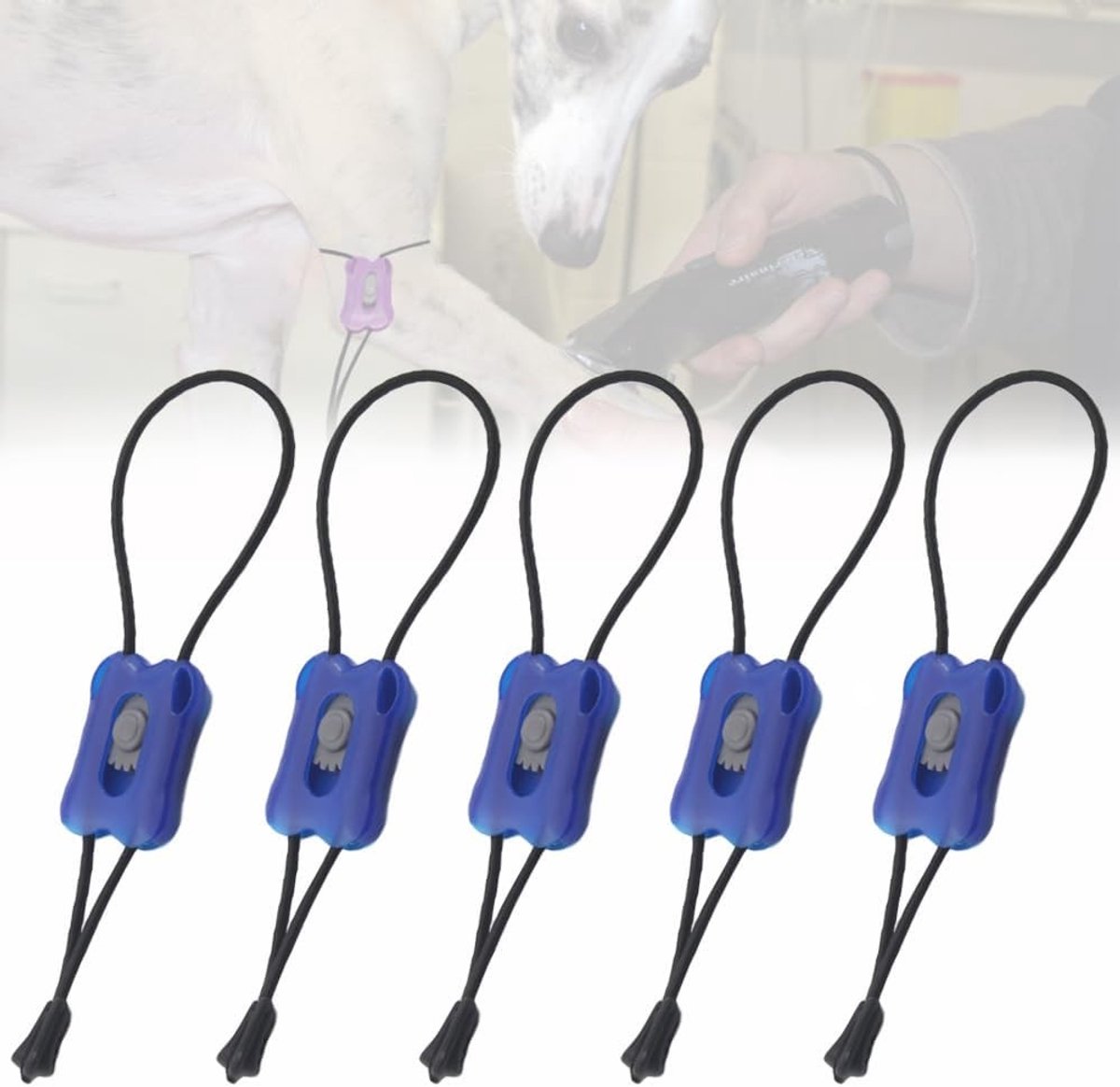 Pet Tournique - Snelle Ontspanning Eerste Hulp voor Honden en Katten, 5 Stuks (Blauw) - Dieren EHBO, Letselpreventie, Diergeneeskunde