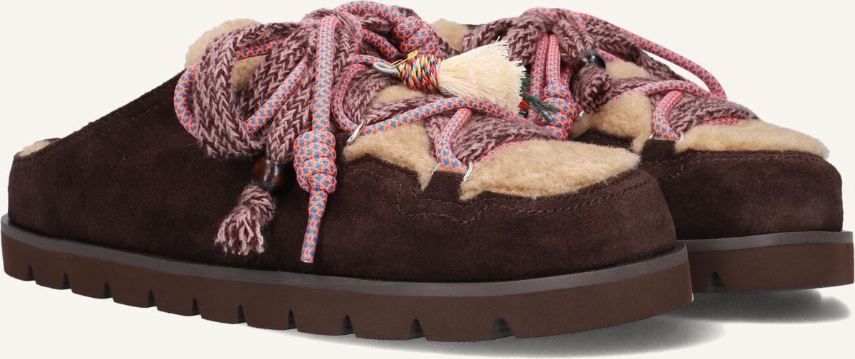 Bibi Lou Cori Mules Loafers Dames - Instappers - Bruin - Maat 39