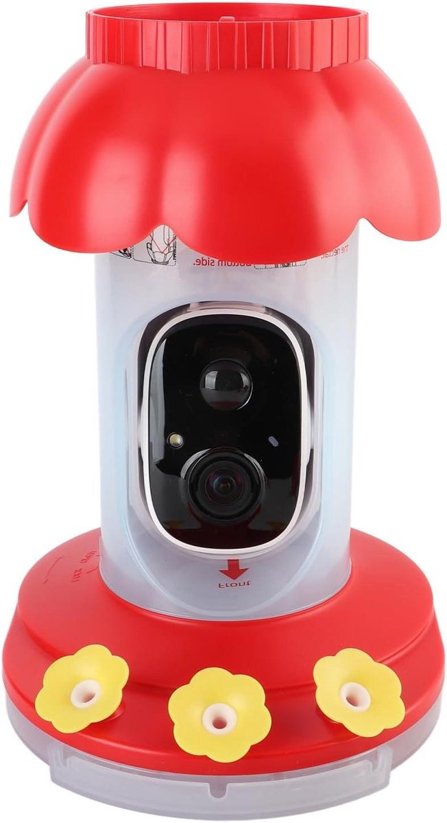 Slimme Vogelvoeder - Vogelhuisje Camera - Vogels Observeren - Met Nachtzichtcamera - 2 Liter Container - Wit