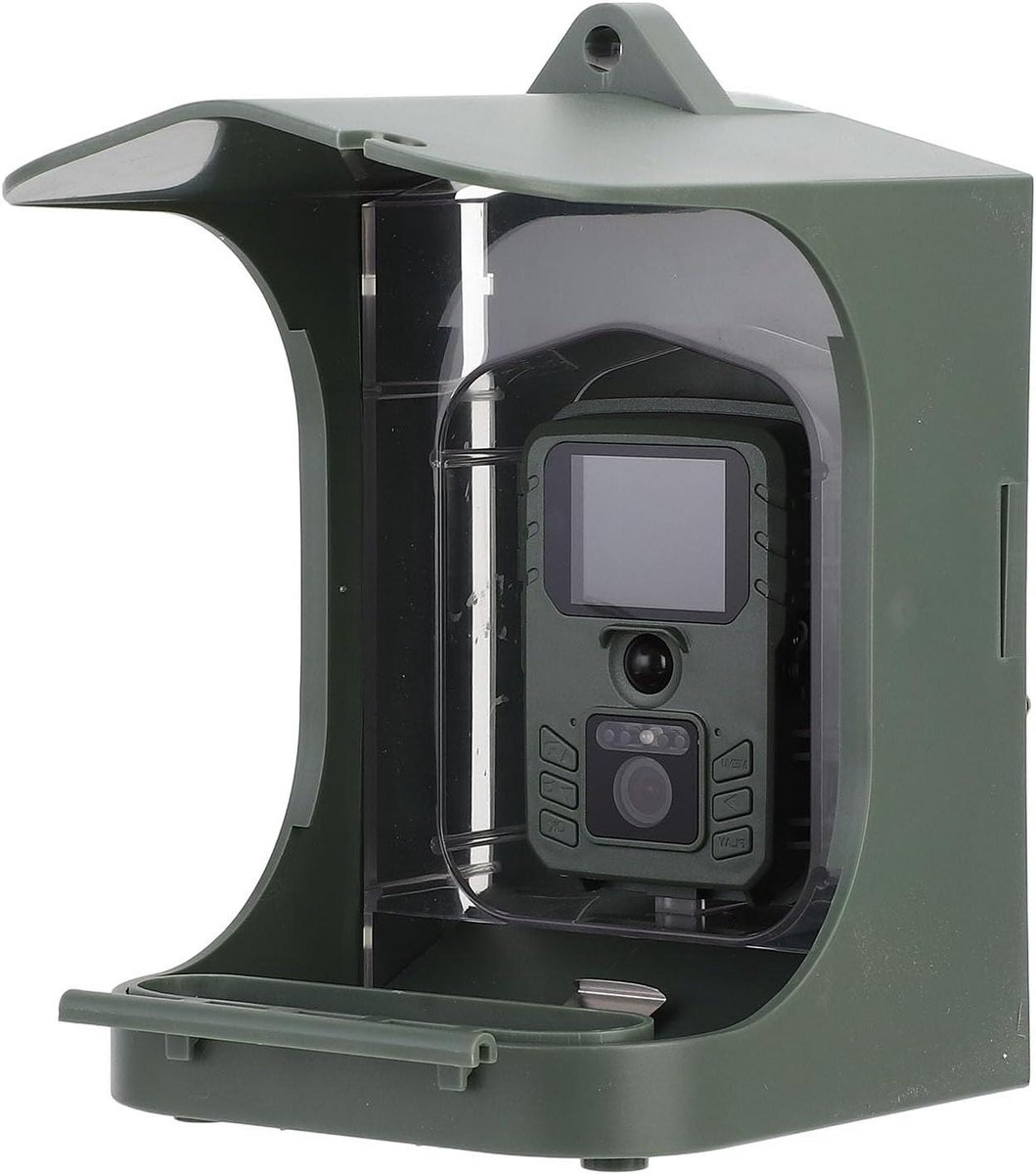 Vogelvoeder Camera - Vogelhuisje Camera - Vogels Observeren - 1080P HD Beeldkwaliteit - 23 x 21 x 16 cm - Zwart