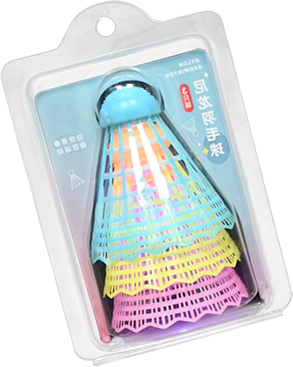 Oplichtende Shuttle - Nacht Badminton - Spel Training - Geavanceerde LED - 3 Stuks - Multi-color