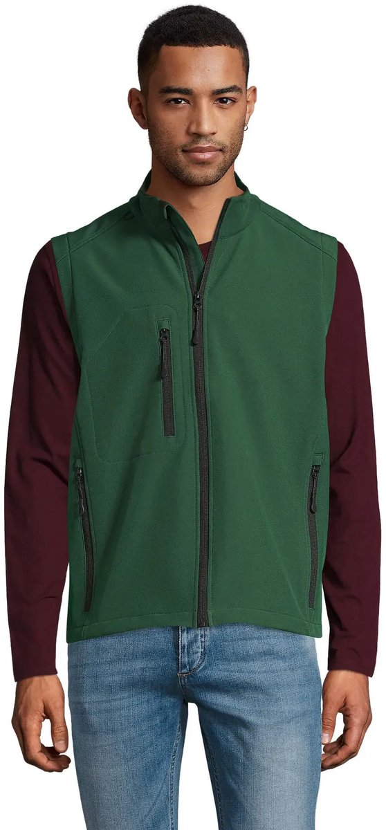 SOL'S Men´s Sleeveless Softshell Rallye L846 - Bottle Green - L