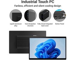Industriële Panel PC – Touchscreen Computer – All-in-One Tablet – Industrie Tablet – Touchpanel – 15,6 Inch Full HD IPS – Intel Celeron N5095 met 8GB RAM & 128GB Opslag