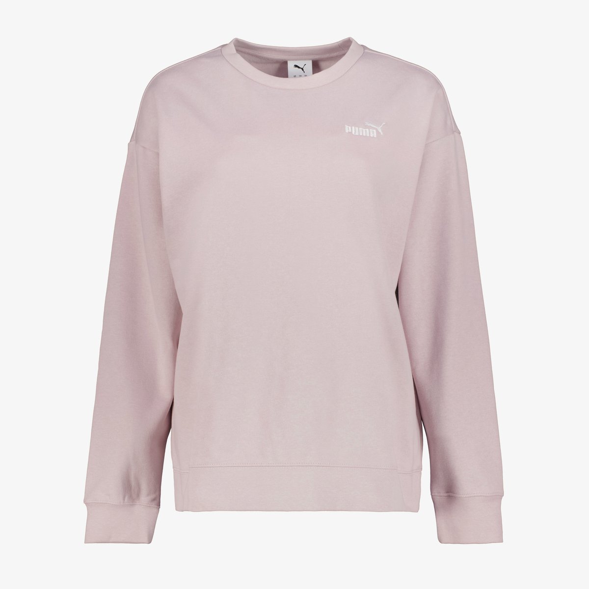 Puma Essentials Small No. 1 Logo dames sweater lichtroze