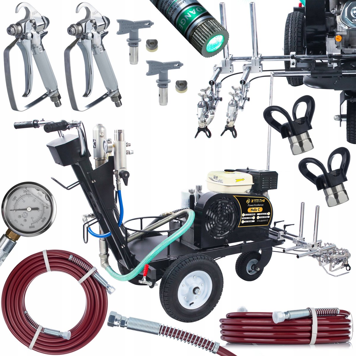 Zenthril Wegmarkeringsmachine PowerXcellence Helix C - Benzinemotor 9P