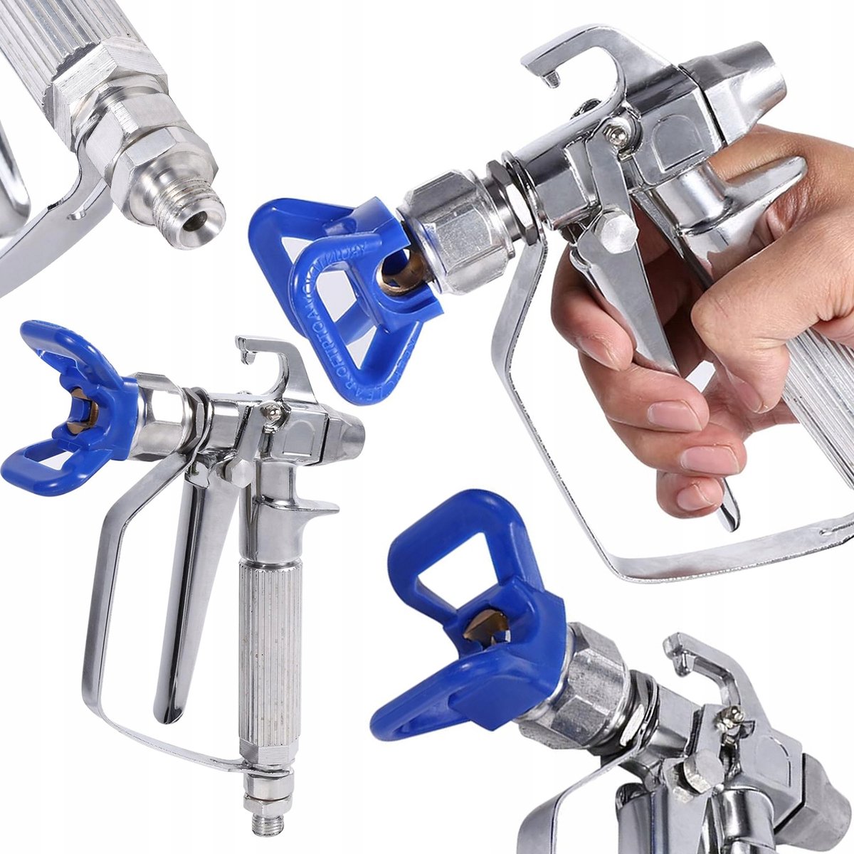 Zenthril Spuitpistool Nexus - RVS met Vingerfilter 60 mesh - 248 bar, 1/4" Aansluiting - Geschikt voor Graco, Wagner