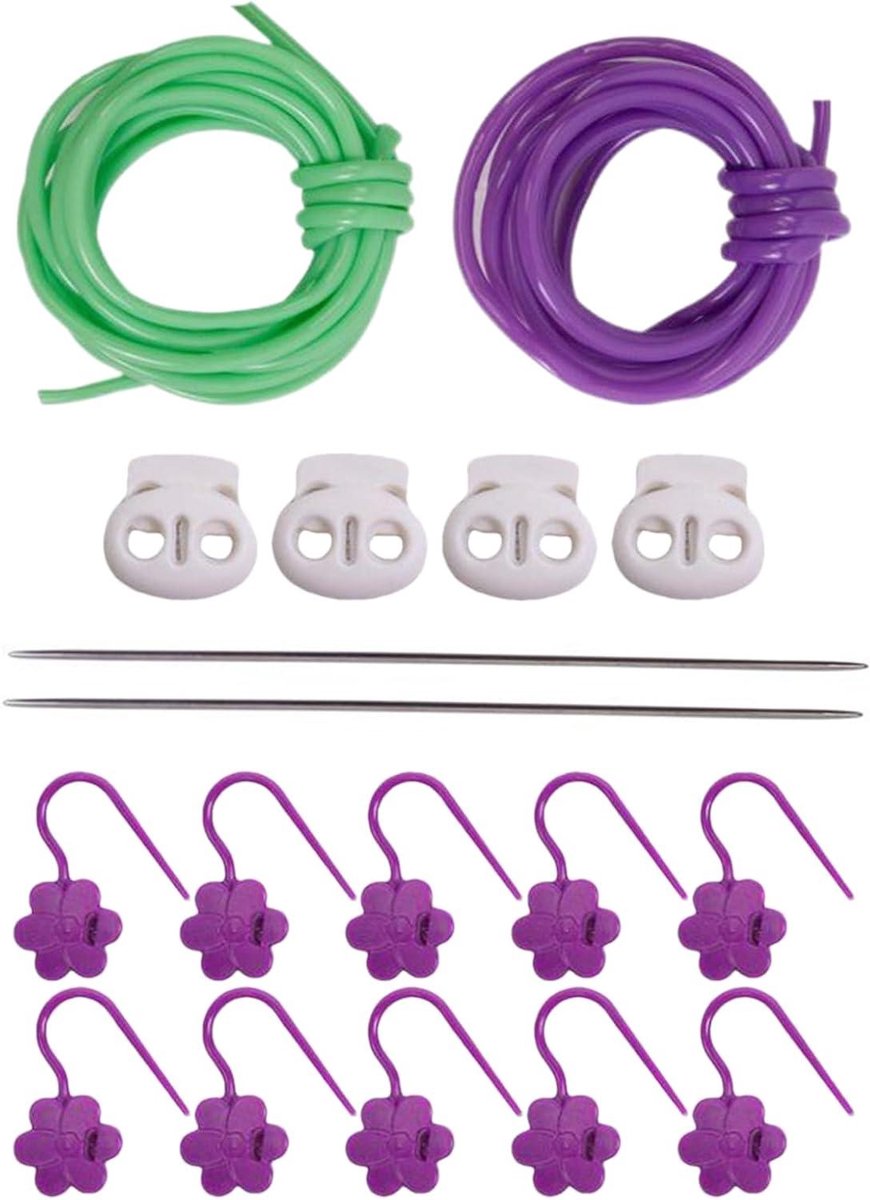Naaldklemmen met naalden - Breiaccessoires Steekmarkeringen - Breien en Haken - Stevig PVC en metaal
