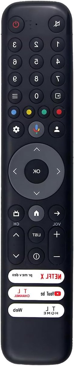 Vervangende Afstandsbediening - Universele Afstandsbediening TV - TV Bediening - Geen Installatie Nodig - 12 Knoppen - Zwart