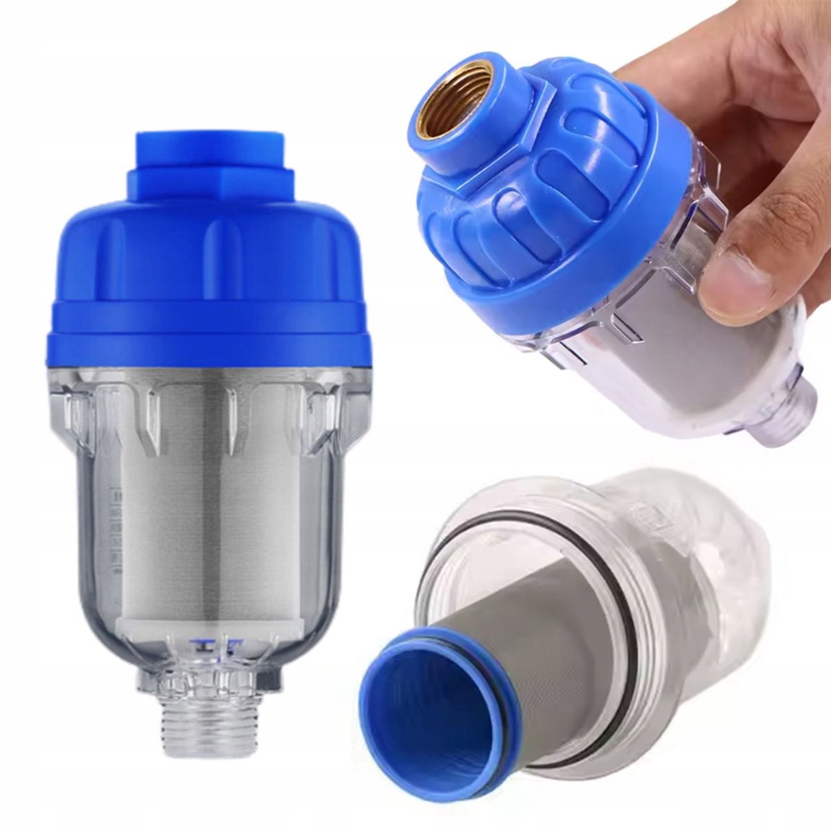 Rosfix AquaSafe Voorfilter - RVS Filterelement Herbruikbaar - 1/2"" Binnendraad Boven, 1/2""