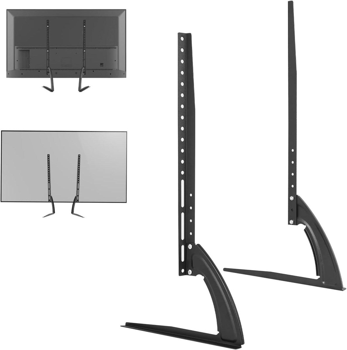 Universele tv-standaard - Tv-voet - Tv plaatsen - Hoog draagvermogen - 32-70 inch - Zwart