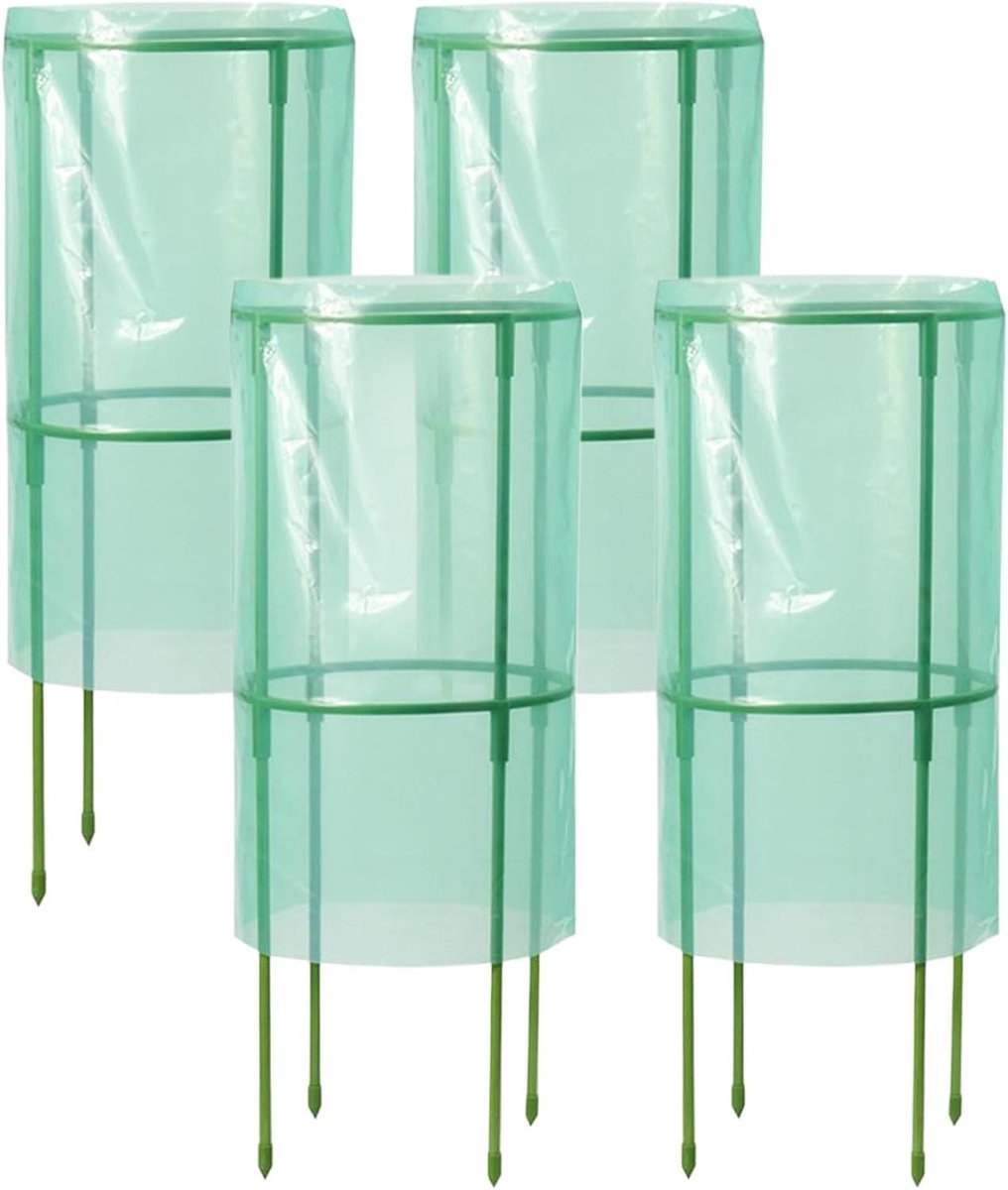 Plantenklokken - Plantenkooien Tuinklokken - Planten Beschermen - Ademend Ontwerp - 4 stuks - Groen