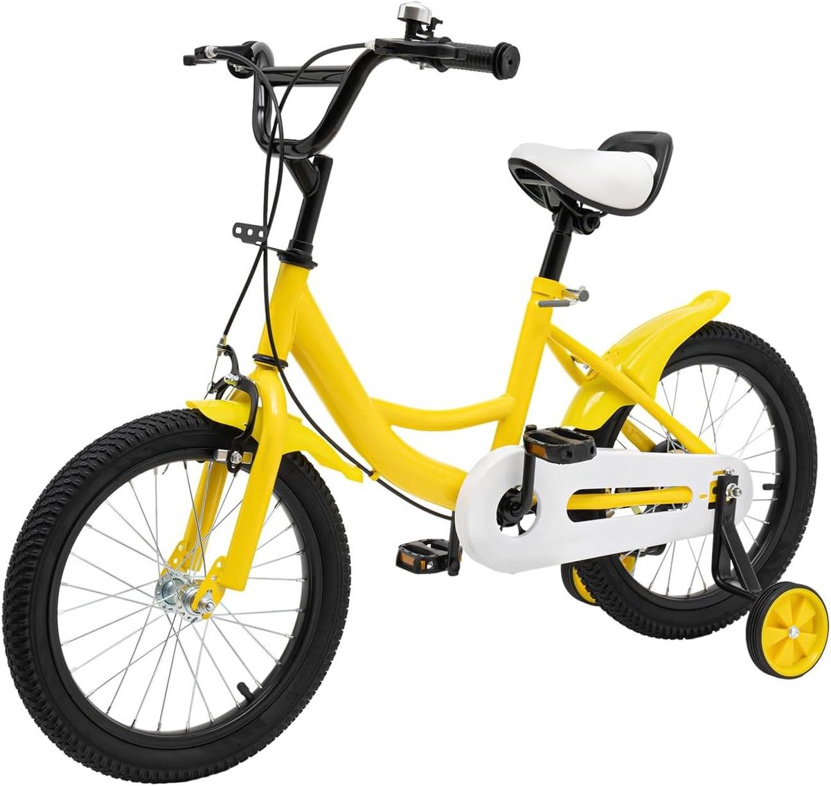 Kinderfiets Loopfiets Veilig Leren Stevig Frame 16 Inch Geel