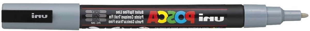 Posca Stift - Marker Pen - Creatief Tekenen - Permanente Inkt - 0.9-1.3 mm - Grijs