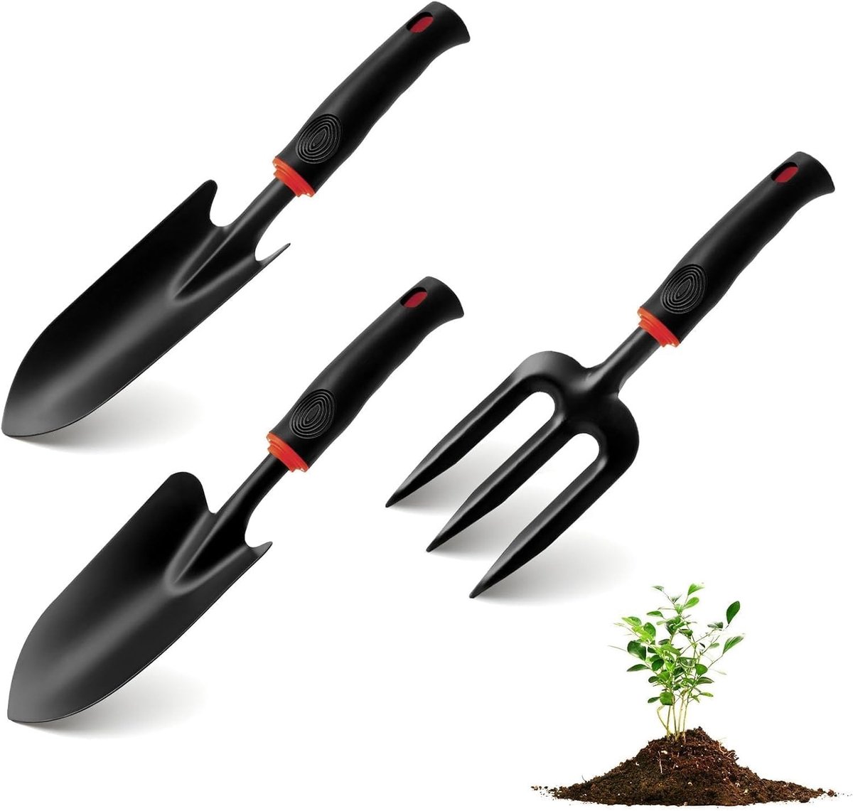 Tuingereedschap Set - Groen - 3-delig - Handgereedschap voor Balkon en Moestuin