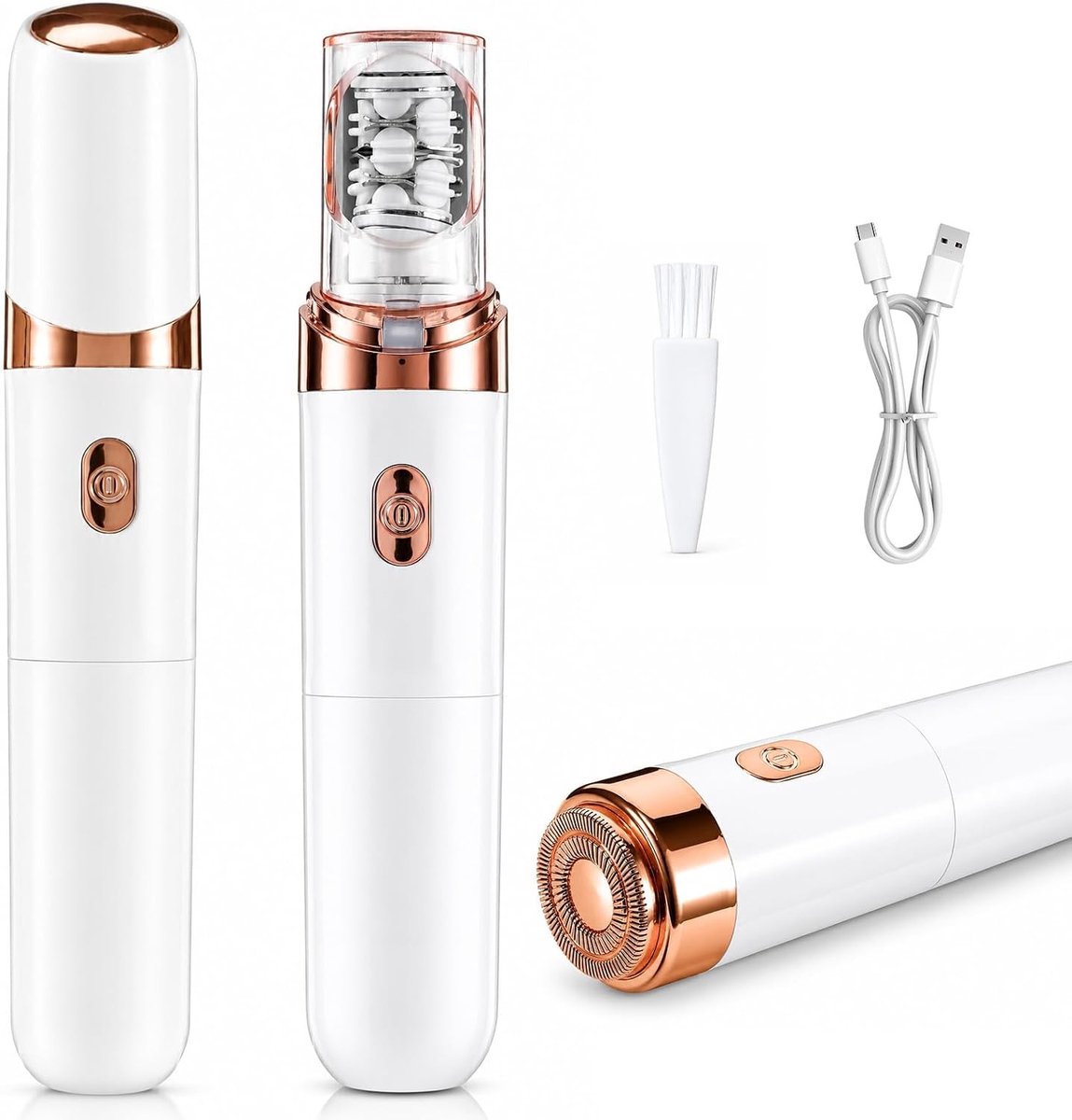 Epilator - Wit - Oplaadbaar - 2-in-1 Epilator en Scheerapparaat - Voor Vrouwen