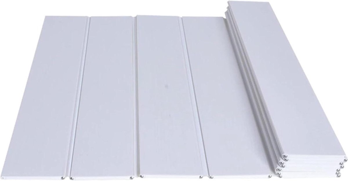 Badhoes PVC - Badbeschermer Vouwdeksel - Badkamer Netheid - Stofvrij Ontwerp - 150x75x0.6cm - Wit