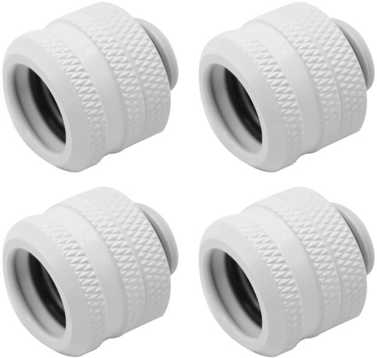 Compressiefitting Duurzaam - 4 Stuks - Waterkoelingsfitting - Harde Buisfitting - Rechte Connector - Geschikt voor PC - Waterkoelingfitting