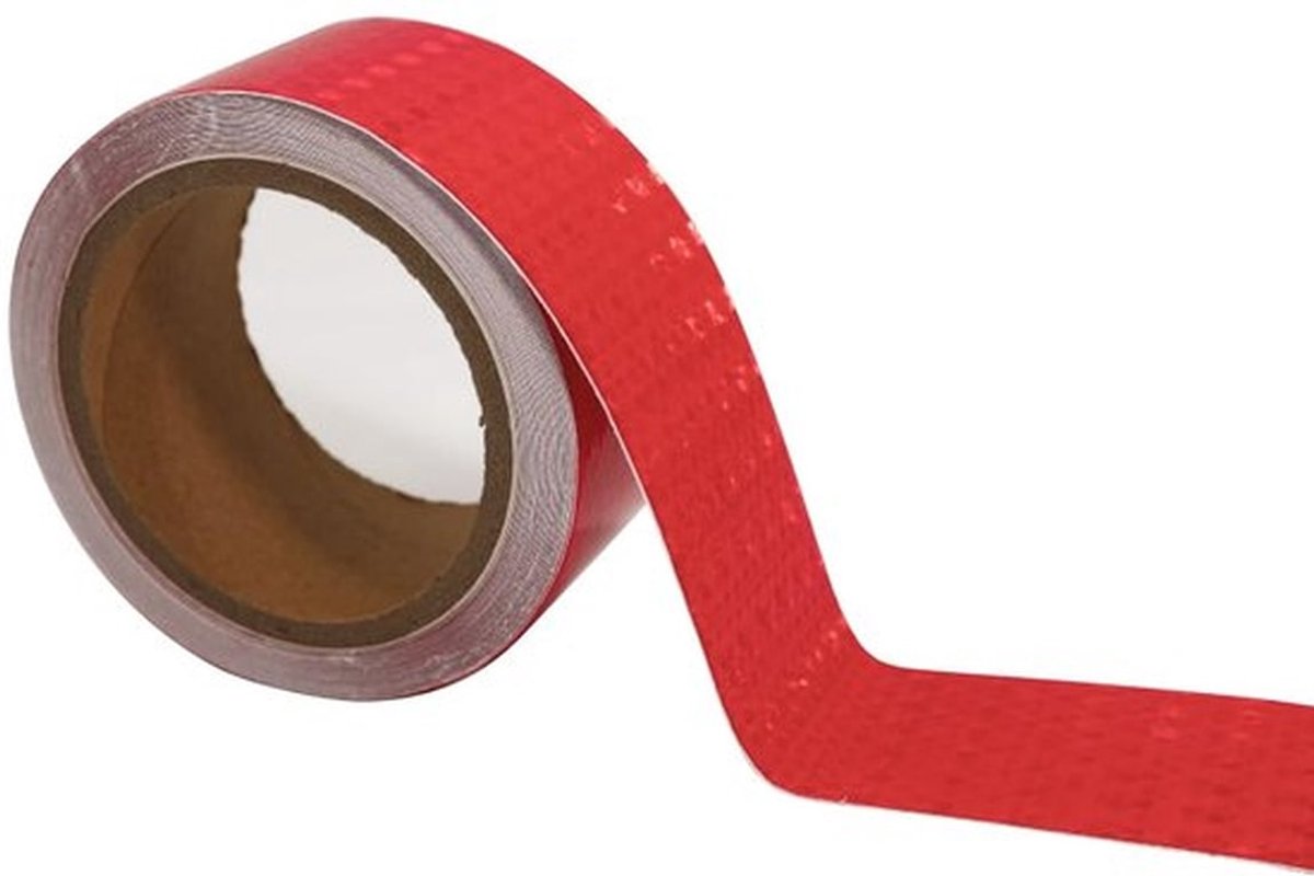 Reflectietape 10 m x 5 cm - Hoge Intensiteit - Waterproof/Weerbestendig - Veiligheidsband - Voor Fietsen/Vehicles - Honingraatpatroon - Veiligheidstape