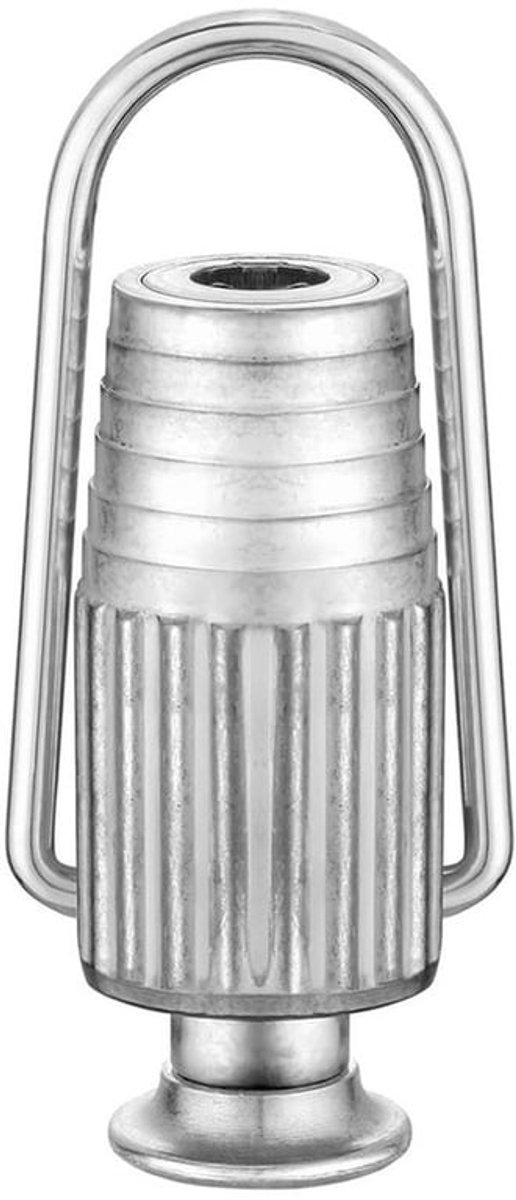 Waslijnspanner Aluminium - Katrol - Waslijnbevestigingsgereedschap - Duurzaam - Voor binnen/buiten - Afmetingen 8x3,5x3 cm - Waslijn