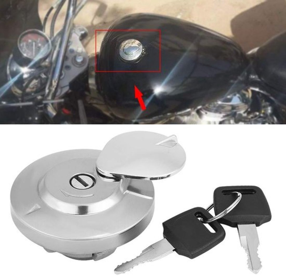 Brandstoftankhoes voor Motorfiets - Tankhoes - Decoratief - Hoogwaardige Kwaliteit - Geschikt voor Shadow Spirit VT 750 - Verbeterde Prestaties - Tankdop